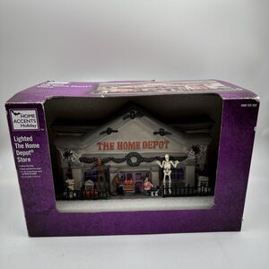 NEW THE HOME DEPOT STORE Halloween Themed Lighted 3D Ceramic Figure